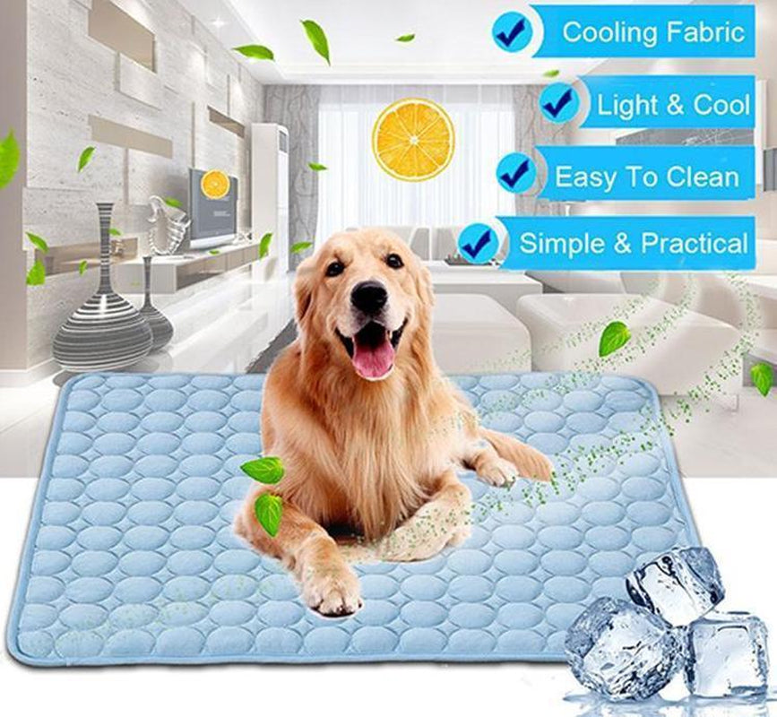 Summer Cool Comfort Pet Pad - Ice Silk Cooling Nest for Dogs and Cats