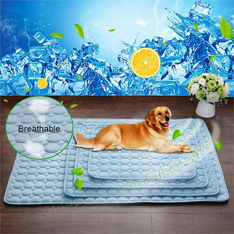 Summer Cool Comfort Pet Pad - Ice Silk Cooling Nest for Dogs and Cats