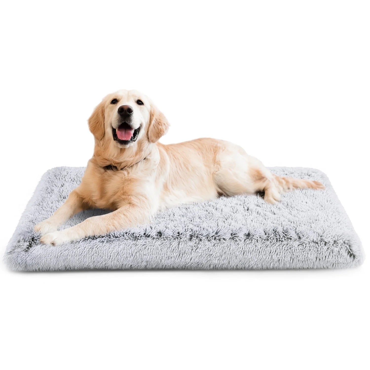 Cozy Orthopedic Dog Bed for Large and Medium Dogs - Washable Memory Foam Egg Crate Design, 36"x28", Plush and Calming, Gray