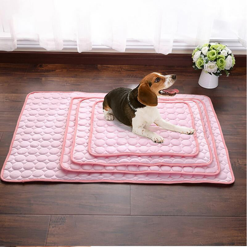 Summer Cool Comfort Pet Pad - Ice Silk Cooling Nest for Dogs and Cats
