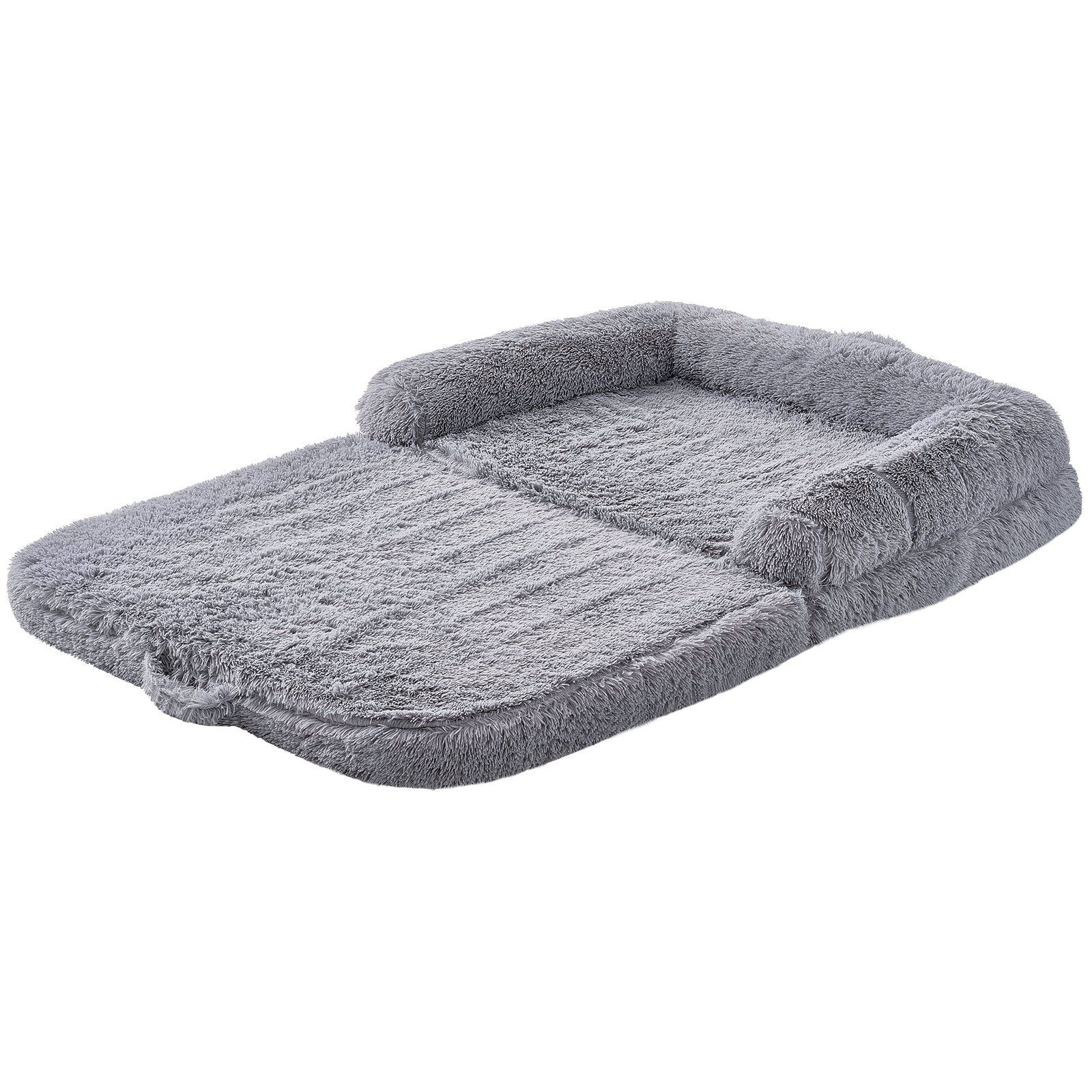 Large 72" x 48" VEVOR Human Dog Bed - Washable PV Velvet Comfort for Pets and Owners