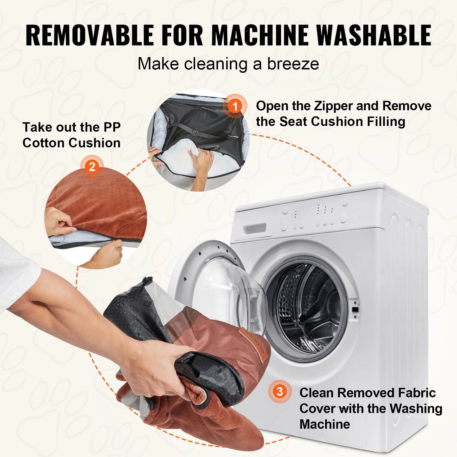 VEVOR Compact Dog Booster Car Seat - Safe & Cozy Pet Seat for Small Dogs up to 25 lbs - Gray