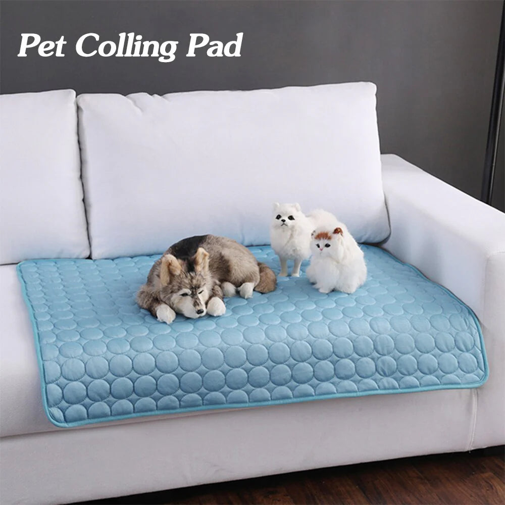 Summer Cool Comfort Pet Pad - Ice Silk Cooling Nest for Dogs and Cats