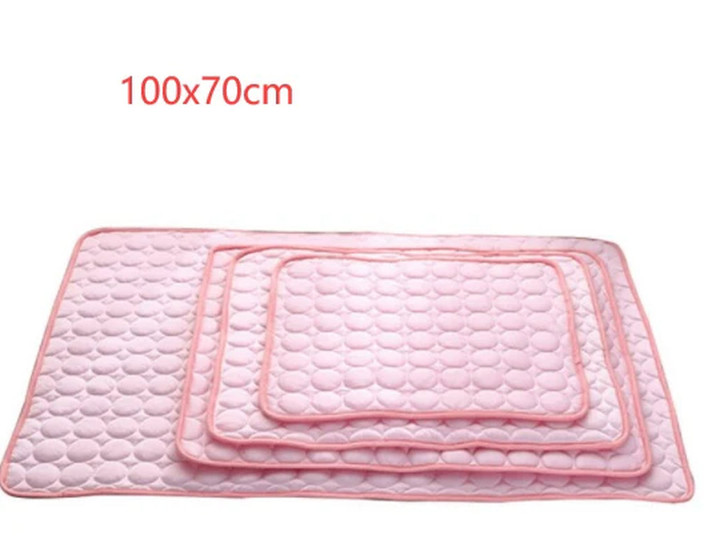Summer Cool Comfort Pet Pad - Ice Silk Cooling Nest for Dogs and Cats