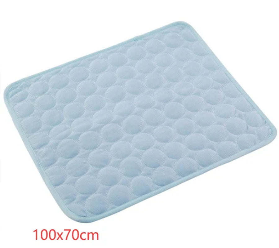 Summer Cool Comfort Pet Pad - Ice Silk Cooling Nest for Dogs and Cats