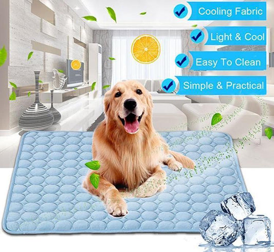 Summer Cool Comfort Pet Pad - Ice Silk Cooling Nest for Dogs and Cats