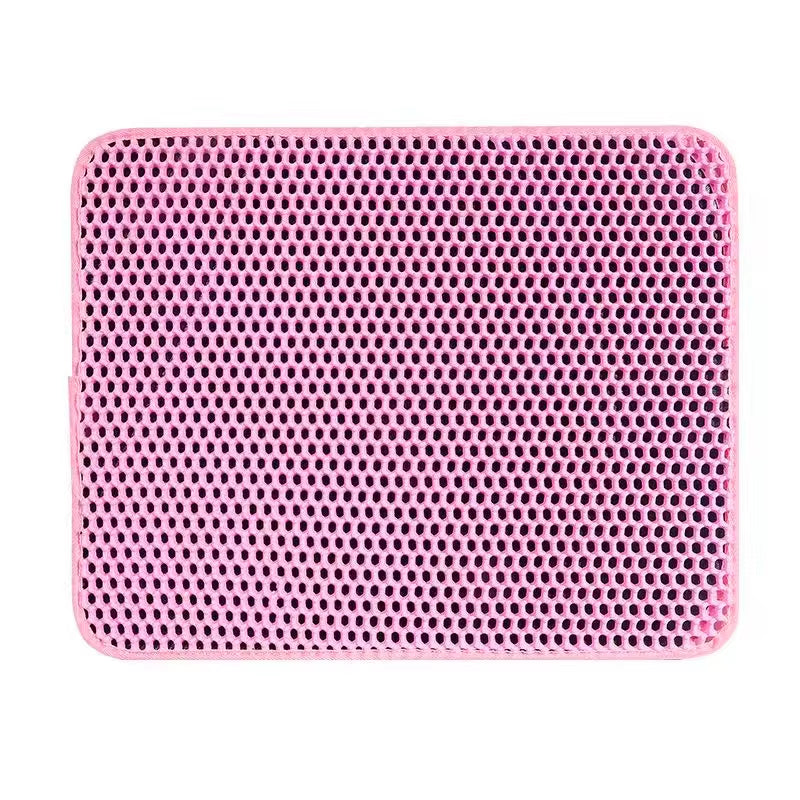 Cat Litter Mat Double Layer Pet Litter Box Waterproof Pet Mat Non-Slip Sand Cat Pad Washable Bed Mat Clean Pad Products